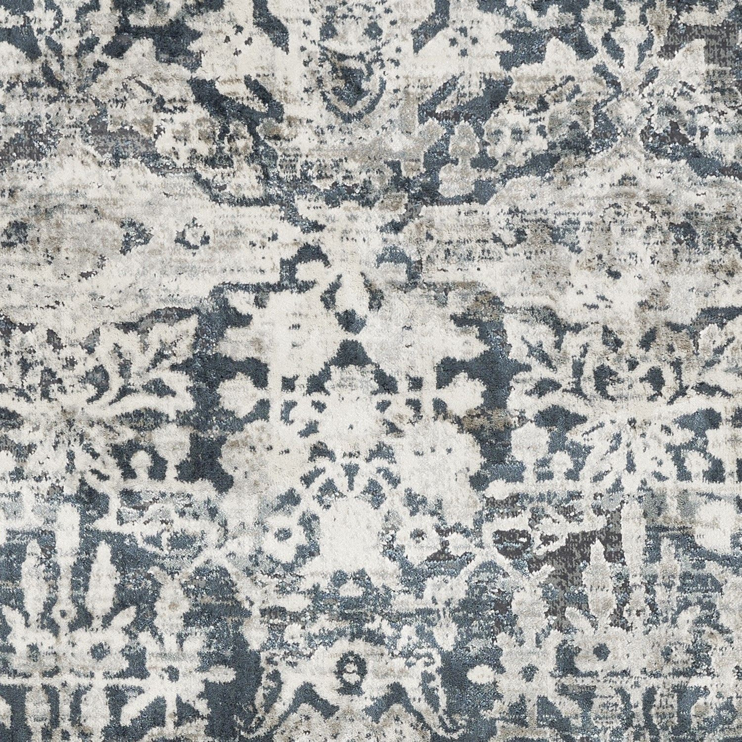 3'x5' Teal Machine Woven Floral Traditional Indoor Area Rug - Image 4