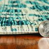 5' x 8'  Teal Animal Print Outdoor Area Rug - Image 3