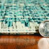 5'x7' Teal Machine Woven UV Treated Tribal Indoor Outdoor Area Rug - Image 3
