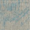 5'x7' Teal Machine Woven UV Treated Abstract Brushstrokes Indoor Outdoor Area Rug - Image 5