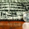 8' Charcoal Machine Woven UV Treated Scandinavian Indoor Outdoor Round Area Rug - Image 3