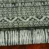 8' Charcoal Machine Woven UV Treated Scandinavian Indoor Outdoor Round Area Rug - Image 4
