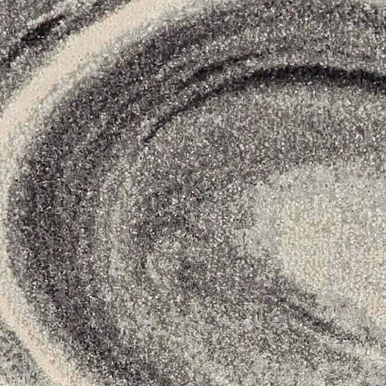 3'x5' Grey Black Machine Woven Marble Indoor Area Rug - Image 5