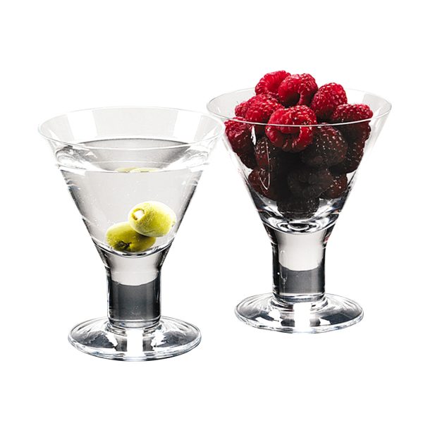 Mouth Blown Crystal Set of 4 Martini or Dessert Servers  6 Oz - Image 3