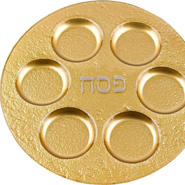 13 Handcrafted Decor Gold Seder Plate - Image 3