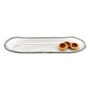 18 Mouth Blown Oval Edge Silver Platter - Image 2
