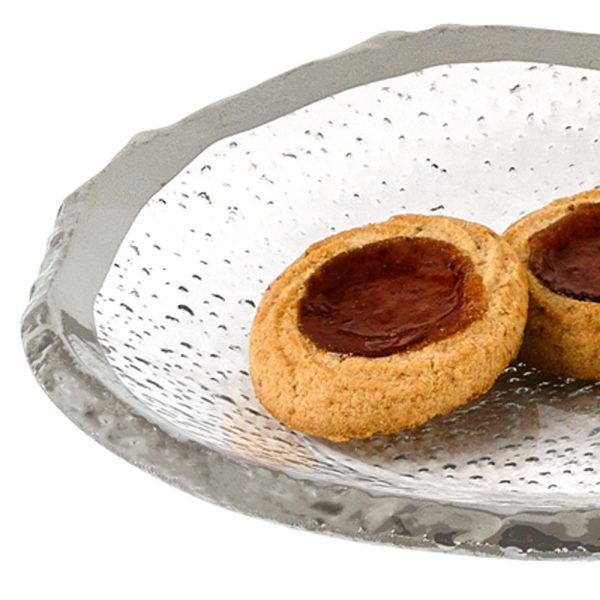 18 Mouth Blown Oval Edge Silver Platter - Image 3