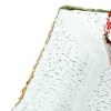 18 Mouth Blown Rectangular Edge Gold Leaf Serving Platter or Tray - Image 4