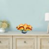17 Mouth Blown Floppy Design Art Glass Centerpiece Bowl - Image 3