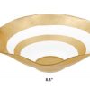 85 Glass Authentic Gold Leaf Decorated All Purpose Bowl - Image 2