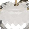 Gold Crystal Faceted Apple Paperweight with Gold Leaf - Image 5