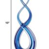 9 Blue Art Glass Centerpiece - Image 2