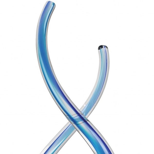9 Blue Art Glass Centerpiece - Image 4