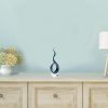 18 MultiColor Art Glass Centerpiece on Black Crystal Base - Image 3