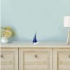 9 Blue Art Glass Sailboat - Image 3