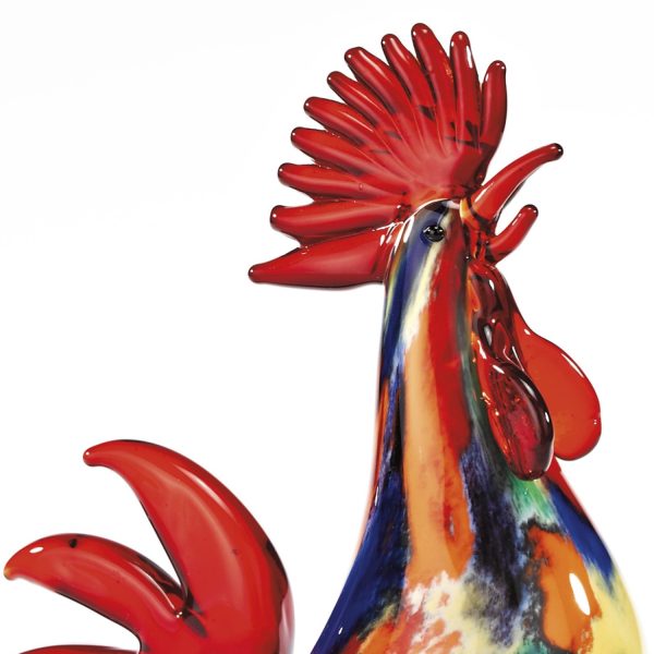 11 MultiColor Artistic Glass Rooster - Image 2