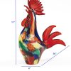 11 MultiColor Artistic Glass Rooster - Image 4