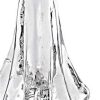 12" Mouth Blown Clear Glass Christmas Tree Sculpture - Image 4