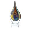 11 MultiColor Art Glass Teardrop on Crystal Base - Image 3