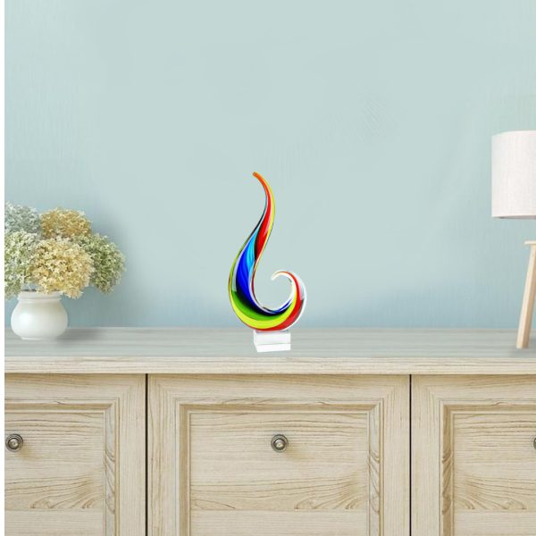 12 MultiColor Art Glass Centerpiece - Image 3