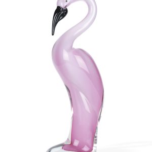 13 Mouth Blown Pink Flamingo Art Glass