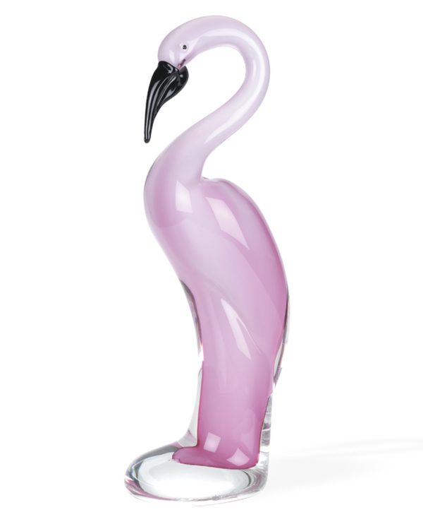 13 Mouth Blown Pink Flamingo Art Glass
