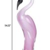 13 Mouth Blown Pink Flamingo Art Glass - Image 2