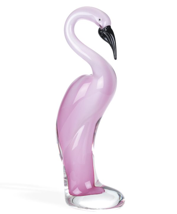13 Mouth Blown Pink Flamingo Art Glass - Image 3