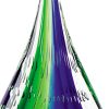 12 Mouth Blown Teardrop Centerpiece on Crystal Base - Image 5