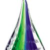 11 Mouth Blown Teardrop Centerpiece on Crystal Base - Image 4
