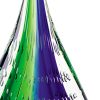 11 Mouth Blown Teardrop Centerpiece on Crystal Base - Image 5