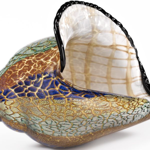 9 MultiColor Large Conch Shell Art Glass - Image 2