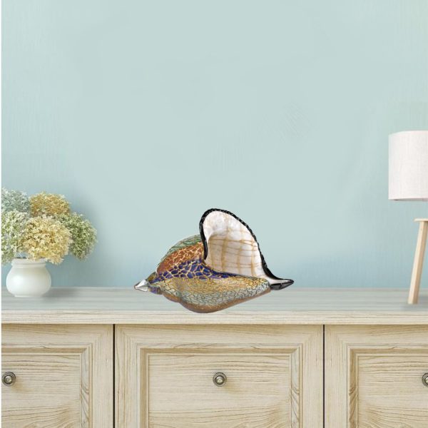 9 MultiColor Large Conch Shell Art Glass - Image 3