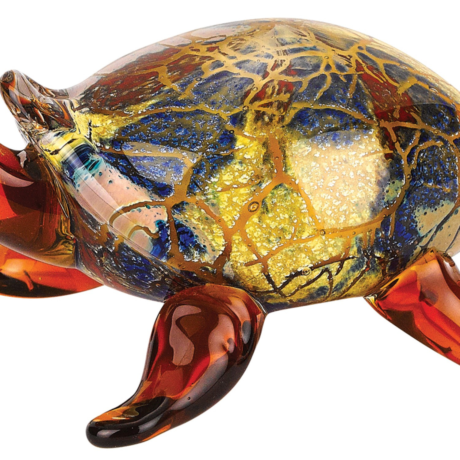 4 Mouth Blown Turtle Art Glass - Image 2