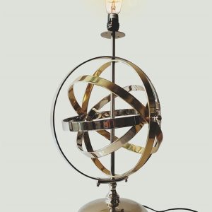 17" Bronze Metal Standard Table Lamp