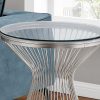 Stainless Steel with Tempered Glass Accent Table - Image 2