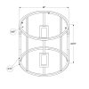 Chrome Metal with Tempered Glass Accent Table - Image 4