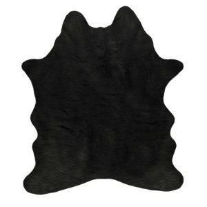 Faux Cowhide Rug 5 x 7  - Black