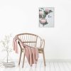 Pink Printed Flowers with Distressed White Frame - Image 2