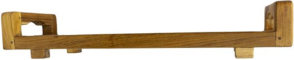 29" Natural Teak Wood Bath Tray and Seat with Handles - Image 2