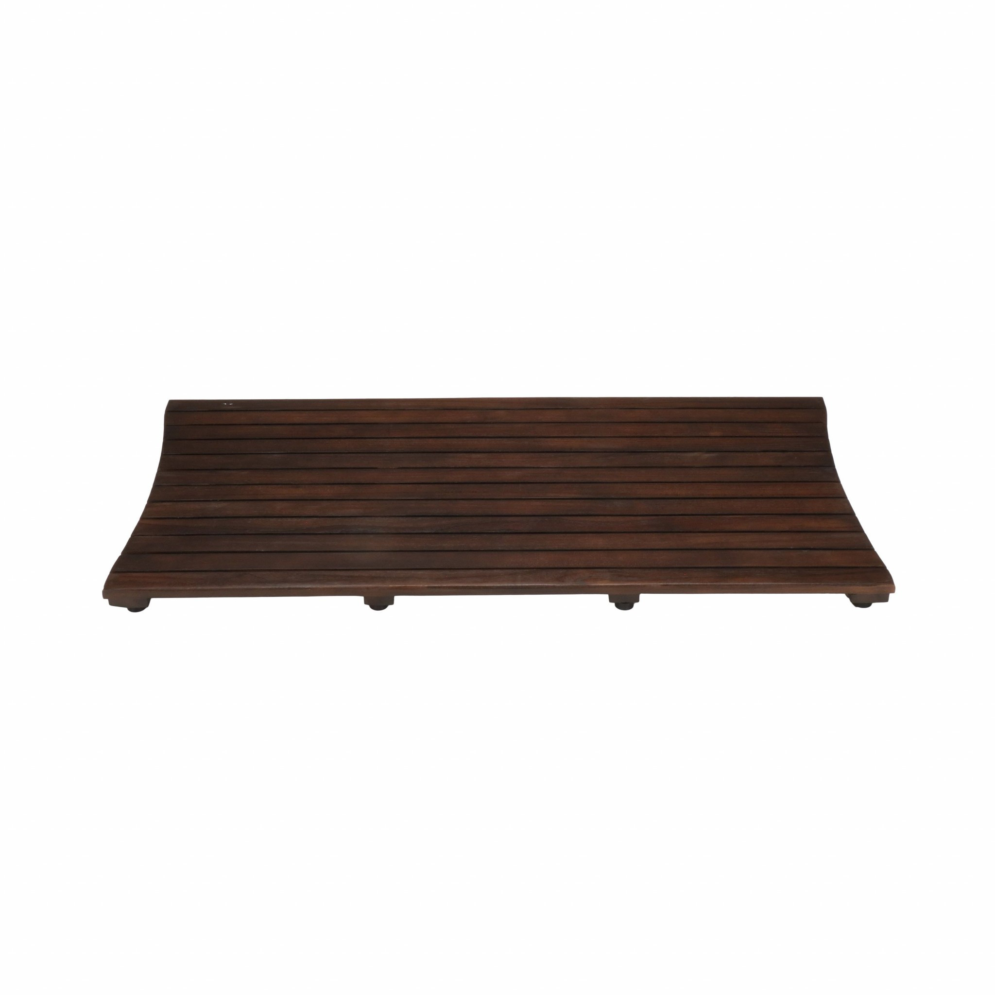 Compact Teak Floor Mat in Brown Finish - Image 2