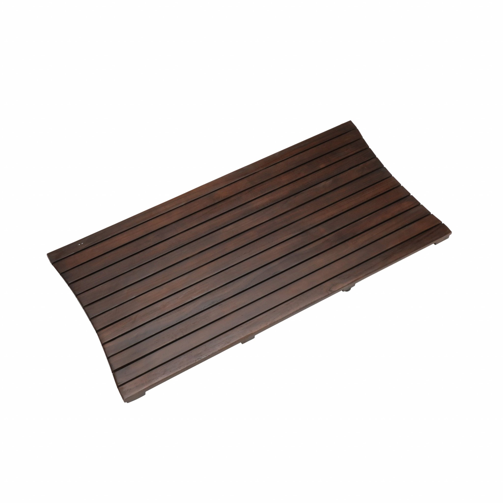 Compact Teak Floor Mat in Brown Finish - Image 3