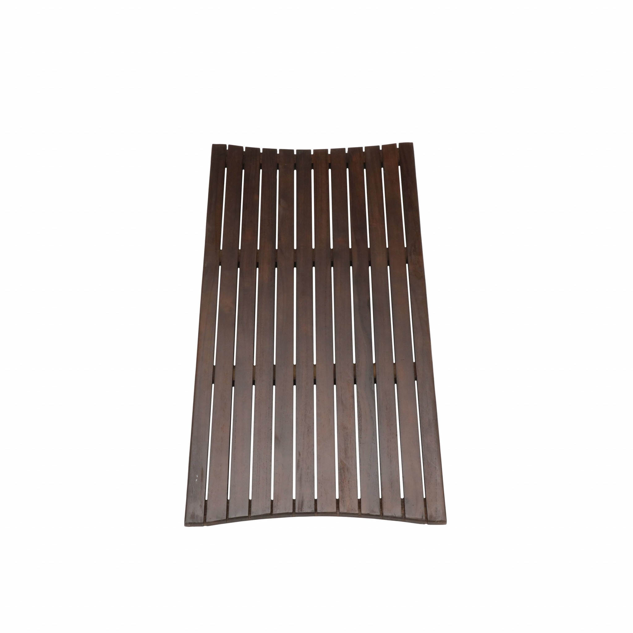 Compact Teak Floor Mat in Brown Finish - Image 4