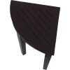 Compact Teak Corner Shower or Outdoor Bench with Shelf in Brown Finish - Image 2