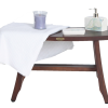 Contemporary Teak Shower Stool or Bench in Brown Finish - Image 2