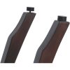 Contemporary Teak Shower Bench with Shelf in Brown Finish - Image 3