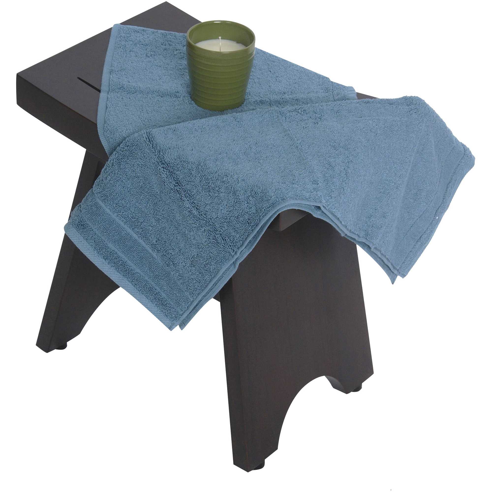 Compact Contemporary Teak Shower Stool in Brown Finish - Image 4