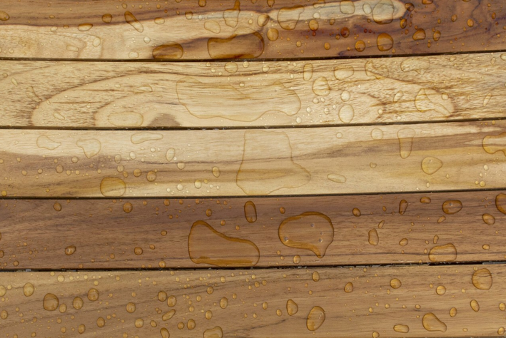 Contemporary Teak Shower Stool or Bench in Natural Finish - Image 5