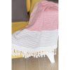 Red and White Checked Turkish Towel or Throw Blanket - Image 2