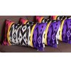 Set of 4 Purple and Pink Ikat Design Lumbar Pillow Covers - Image 3